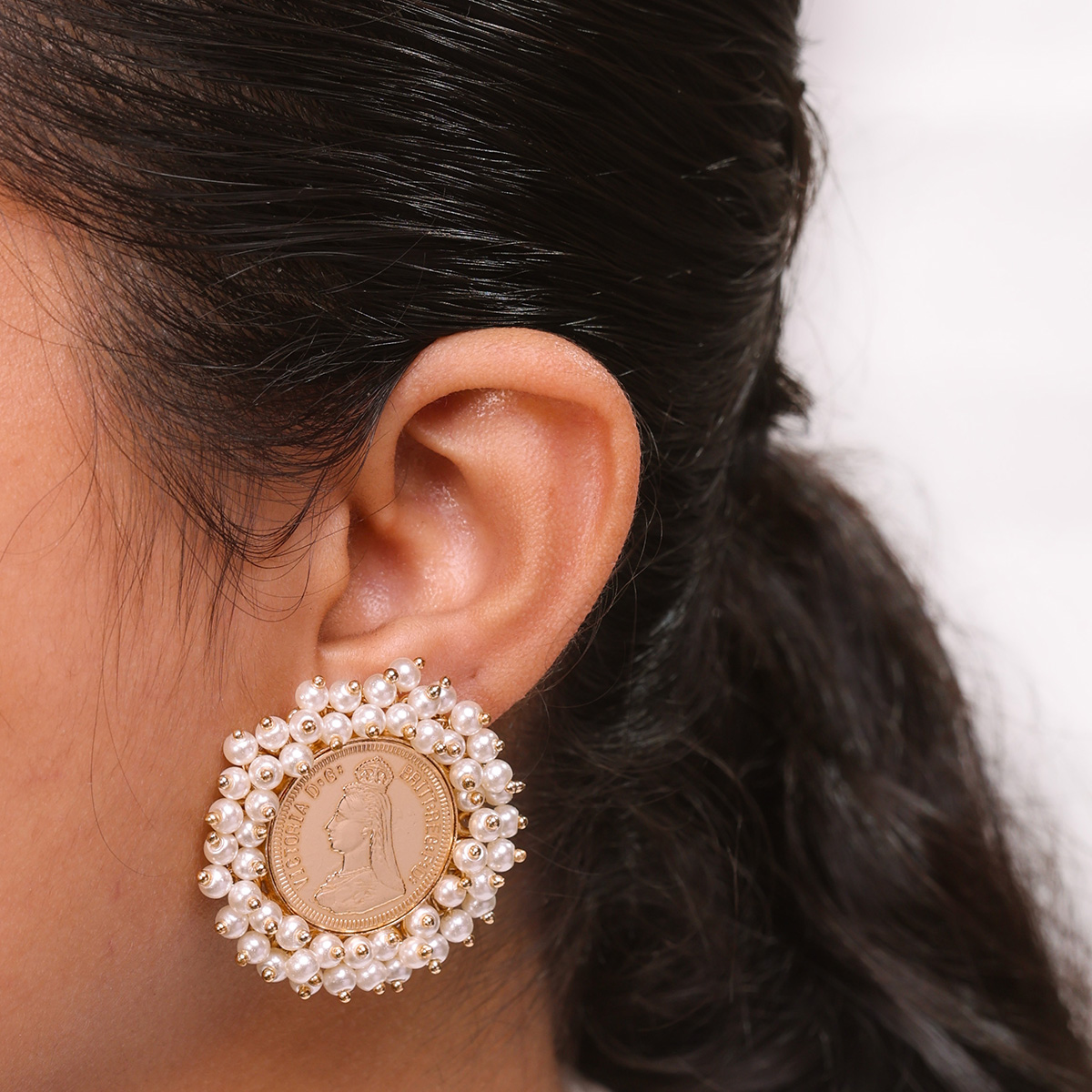 Victoria Pearl Earrings - Image 3